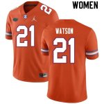 Women's Florida Gators #21 Desmond Watson NCAA Nike Orange Authentic Stitched College Football Jersey RCH8862DP